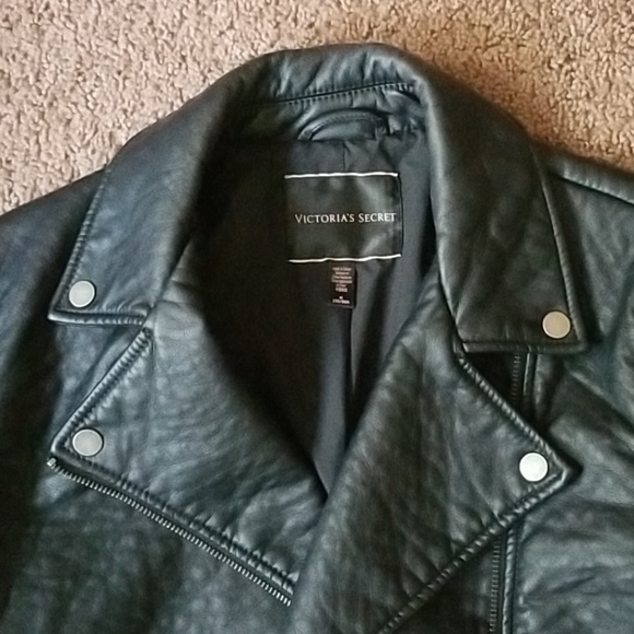 Victoria Secret Faux Leather Moto Jacket - Picture 4 of 12
